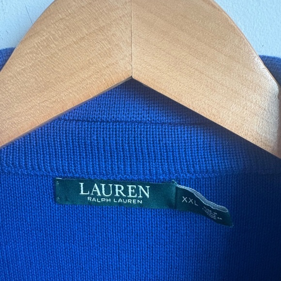 Lauren Ralph Lauren Moto Sweater Knit Jacket XXL - Picture 3 of 3